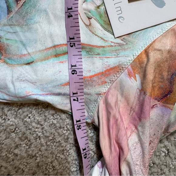NWT JOHNNY WAS Calme multi color marble swirl swim shirt/suft in multi L - Picture 5 of 7